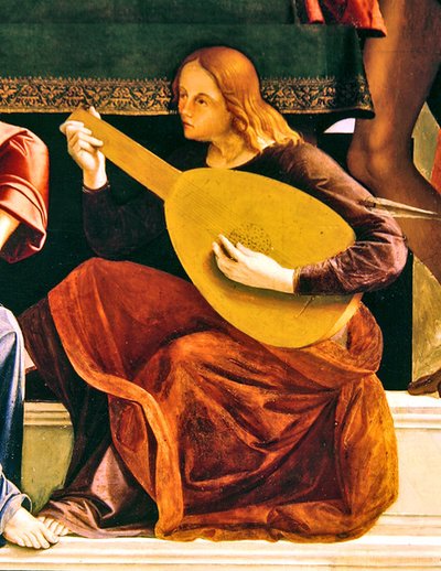 Détail du retable de Saint Ambroise - Alvise and Basaiti Marco Vivarini