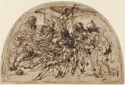 La lamentation avec des saints - Alvise dal Friso