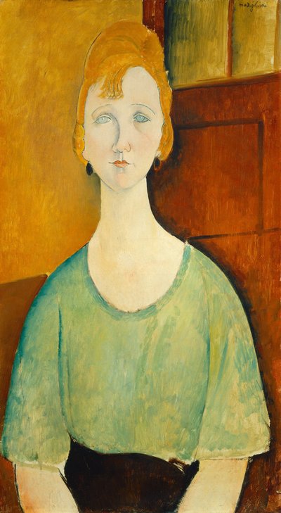 Fille en Blouse Verte, 1917 - Amedeo Modigliani