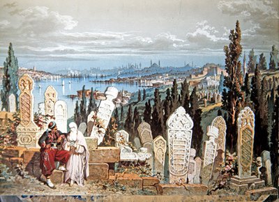 Un cimetière à Constantinople - Amadeo Preziosi