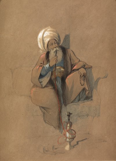 Un fumeur de huqqa - Amadeo Preziosi