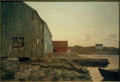 Une cabane de pêcheur, Altes Hellesund - Amaldus Nielsen