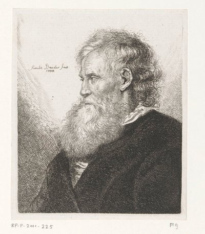 Vieil homme avec barbe - Amalie Baader