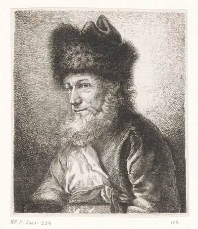 Portrait de Michel Hirsch, rabbin à Potsdam - Amalie Baader