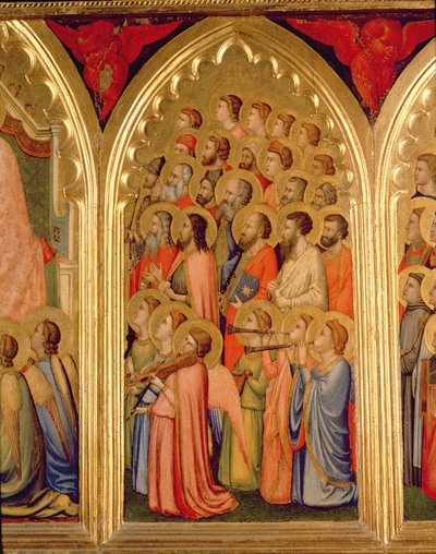 Couronnement de la Vierge Polyptyque (panneau droit central) - Ambrogio Bondone Giotto