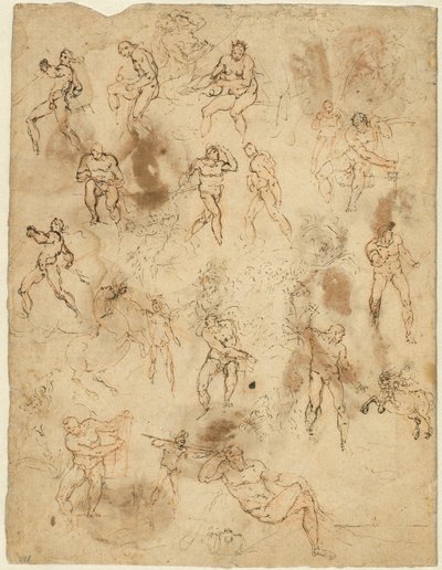 Études de figures (verso) - Ambrogio Figino