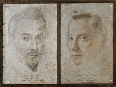 Autoportrait et portrait de la sœur du peintre - Ambrogio Giovanni Figino