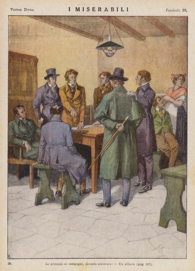 Illustration des Misérables de Victor Hugo - Ambrogio Lombardi