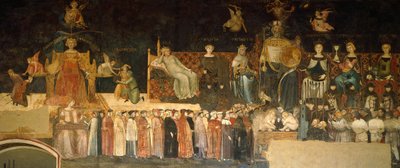Allégorie du Bon Gouvernement (détail) - Ambrogio Lorenzetti