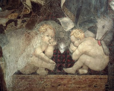 Allégorie du Bon Gouvernement, détail de Romulus et Remus, 1338-40 - Ambrogio Lorenzetti