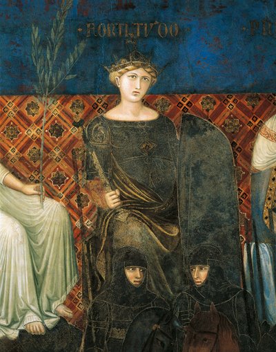 Allégorie de la force (détail) - Ambrogio Lorenzetti