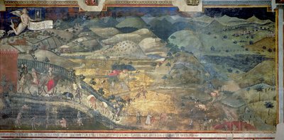 Effets du Bon Gouvernement à la Campagne, 1388-40 - Ambrogio Lorenzetti