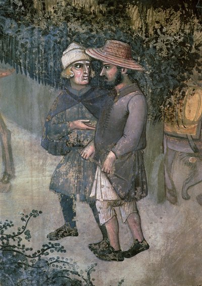 Effets du Bon Gouvernement à la Campagne (détail) - Ambrogio Lorenzetti