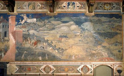Les effets du bon gouvernement à la campagne - Ambrogio Lorenzetti