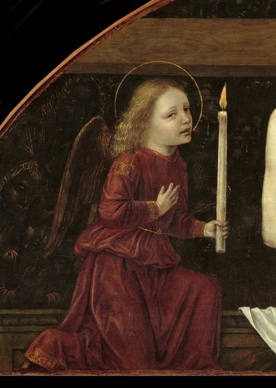 Christ en Piété entouré de deux anges (détail) - Ambrogio da Fossano (c.1460 1523)