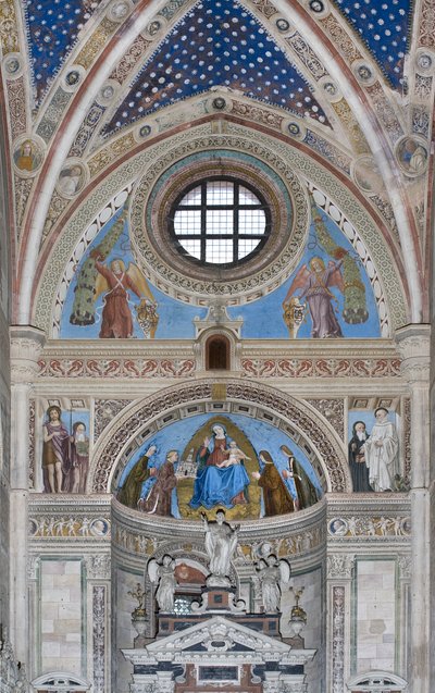 Gian Galeazzo Visconti et ses fils offrant le modèle de la Chartreuse à la Vierge Marie, 1500-1522 - Ambrogio da Fossano
