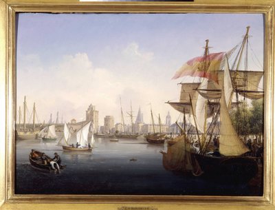 Le port de La Rochelle par Louis Garneray, sd. vers 1820 - Ambroise Louis Garneray