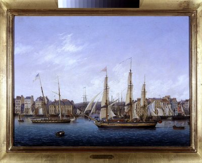 Le port du Havre par Louis Garneray, vers 1820 - Ambroise Louis Garneray