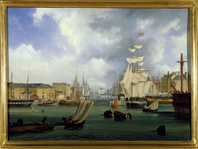 Le port du Havre, le Grand bassin, par Louis Garneray, sd. vers 1820 - Ambroise Louis Garneray