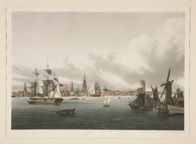 Vue de Philadelphie - Ambroise Louis Garneray