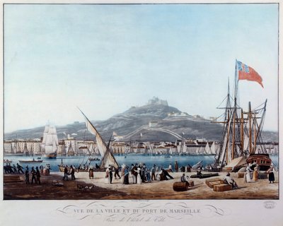 Vue du port de Marseille sous la Restauration - Ambroise Louis Garneray