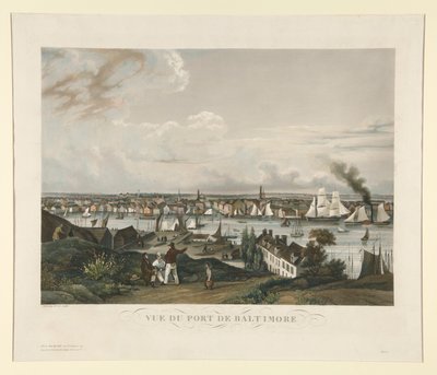 Vue du Port de Baltimore - Ambroise Louis Garneray