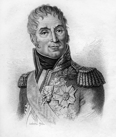 André Masséna (1758-1817), Maréchal de France, Duc de Rivoli. Dans « Portraits des généraux français suivant les victoires et conquêtes des Français ». Gravé par Ambroise Tardieu en 1818. Collection Stella. - Ambroise Tardieu