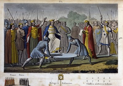 Hugues Capet (v. 941 - 996) élu roi de France (en 987), par consentement unanime (en grande partie grâce à Gerbert d