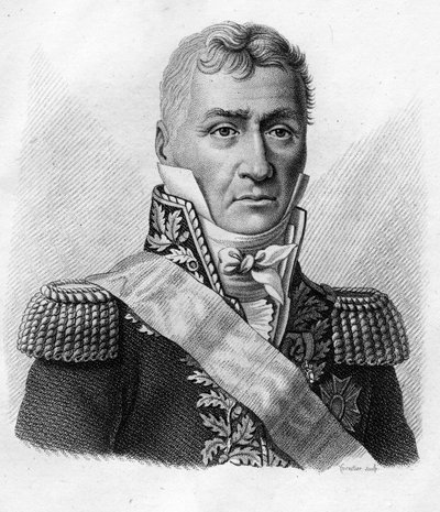 Louis Friant (1758-1829). Dans « Portraits des généraux français en suite les victoires et conquêtes des français ». Gravé par Ambroise Tardieu en 1818. Collection Stella - Ambroise Tardieu
