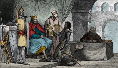 Louis II (848-879) le Bègue reçoit un serment d