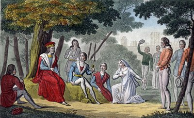 Louis IX, dit « Saint-Louis » (1214-1270) rendant justice à tous ses sujets dans le bois de Vincennes - Dessiné et gravé par Ambroise Tardieu en 1825 - Ambroise Tardieu