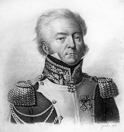 Louis Lepic Général de Division (1765-1847) - dans « Portraits des généraux français en suite les victoires et conquêtes des Français ». Gravé par Ambroise Tardieu en 1818. Collection Stella. - Ambroise Tardieu