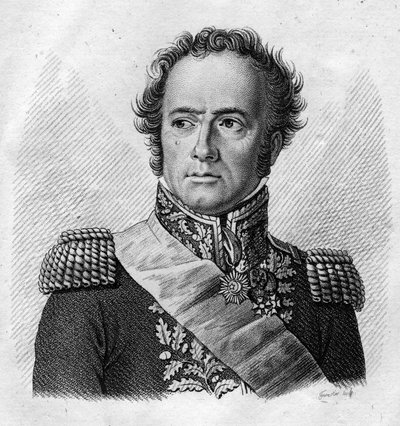 Maximilien Sébastien Foy, général et homme politique français (1775 - 1825) - dans « Portraits des généraux français suivant les victoires et conquêtes des Français ». Gravé par Ambroise Tardieu en 1818. Collection Stella - Ambroise Tardieu