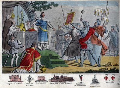 Philippe II (1165-1223), roi capétien, dit « Auguste », propose de donner sa couronne à ses soldats s