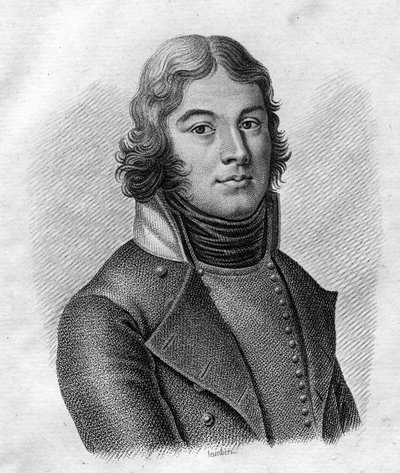 Portrait du Général Lazare Louis Hoche (1768-1797) - dans « Portraits des généraux français suivant les victoires et conquêtes des Français ». Gravé par Ambroise Tardieu en 1818. Collection Stella. - Ambroise Tardieu