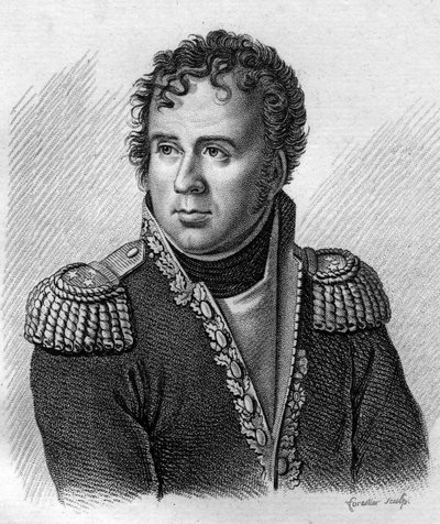Portrait de Joseph Secret Pascal Vallongue, général de brigade (1763-1806) - dans « Portraits des généraux français en suite des victoires et conquêtes des Français ». Gravé par Ambroise Tardieu en 1818. Collection Stella - Ambroise Tardieu