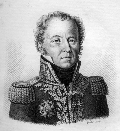 Portrait du Général Baron Louis Emmanuel Rey (1768-1846) - dans « Portraits des généraux français suivant les victoires et conquêtes des Français ». Gravé par Ambroise Tardieu en 1818. Collection Stella. - Ambroise Tardieu