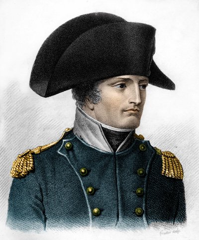 Portrait de Napoléon au moment de la bataille d