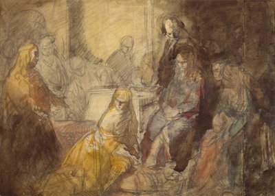Marie-Madeleine oint les pieds du Christ - Ambrose McEvoy
