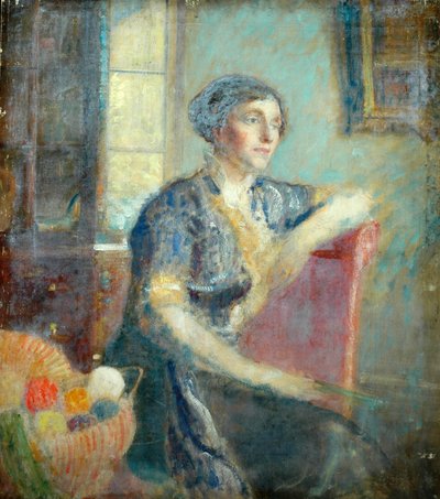 Mme Lousada, peinte chez elle - Ambrose McEvoy