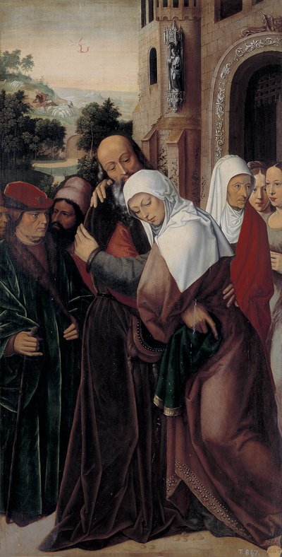 Rencontre de Saints Joachim et Anne à la Porte Dorée - Ambrosius Benson
