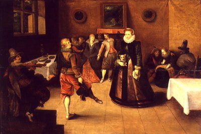 La Leçon de danse - Ambrosius II Francken or Franck