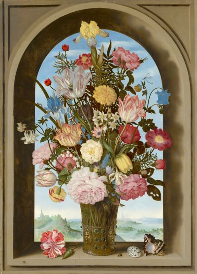 Vase de Fleurs à une Fenêtre - Ambrosius the Elder Bosschaert