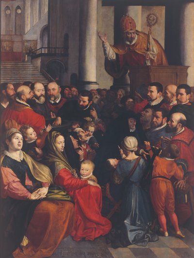 Saint Éloi prêchant à Anvers - Ambrosius the Elder Francken or Franck