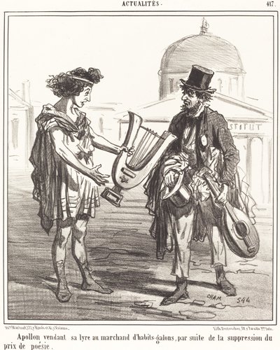 Apollon vendant sa lyre - Amédée Charles Henri Cham