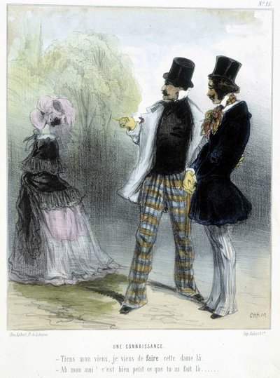 Une connaissance - dans "Madeleines" par Cham, v.1870-1880 - Amédée de Noé
