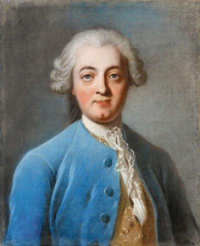 Portrait de Claude Adrien Helvétius 1715-1771 - Charles Amedee Philippe van Loo