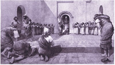 Devant le sanctuaire du dieu de la lune à Ur - Amedee Forestier