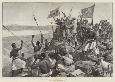 Première vue du lac Albert Nyanza, 13 décembre 1887 - Amedee Forestier