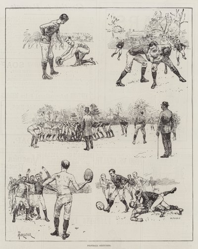 Croquis de Football - Amedee Forestier